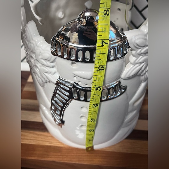 Harry Slatkin & Co Bath & Body Works Snowman Candle Holder Large 3 Wick 2011 BBW - Picture 7 of 7